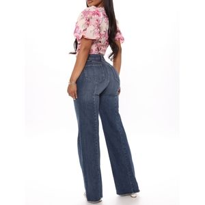 🎀NWT🎀 Fashion Nova Coco Pleated Trouser Jeans
